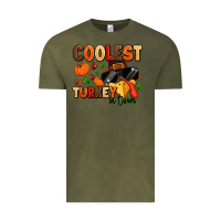 Vintage Olive coolest turkey in town Vintage Tee - MaliasSmallBusiness