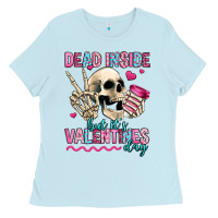 Baby Blue dead inside but it's valentines day Ladies Tee - Jasminsmagicworld