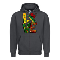 Smoke love juneteenth Zipper Hoodie - CowGirlArtShop