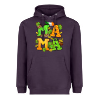 Plum St. Patrick's Day mama Heavyweight Hoodie - OliviaCreatesArt