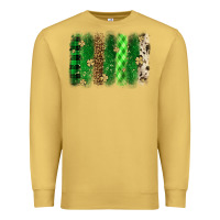 Antique Gold St. Patrick's Day brushstroke Premium Sweatshirt - OliviaCreatesArt