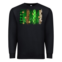 Black St. Patrick's Day brushstroke Premium Sweatshirt - OliviaCreatesArt