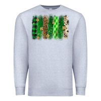 Heather Grey St. Patrick's Day brushstroke Premium Sweatshirt - OliviaCreatesArt