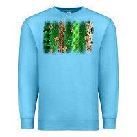 Ocean Blue St. Patrick's Day brushstroke Premium Sweatshirt - OliviaCreatesArt
