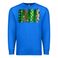 True Royal St. Patrick's Day brushstroke Premium Sweatshirt - OliviaCreatesArt