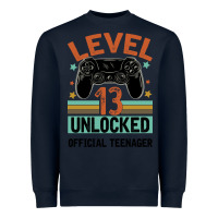 Navy Level 13 Unlocked Official Teenager 13th Birthday Heavyweight Sweatshirt - Bettercallsaul