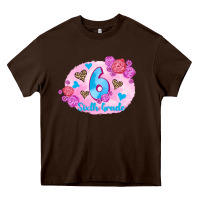 Chocolate Brown back to school flowers sixth grade 3200x2400 Heavy Core Tee - AdoDesignShop