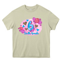 Mossy back to school flowers sixth grade 3200x2400 Heavy Core Tee - AdoDesignShop