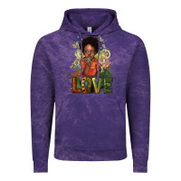 Cloud Purple black afro boy love Vintage Hoodie - NancyCooperArtShop