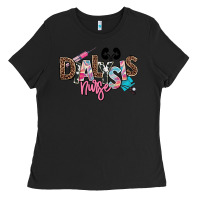 Black dialysis nurse Ladies Tee - NancyCooperArtShop