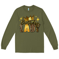 Army Green birthday lady Long Sleeve Tee - RanaPortraitStore