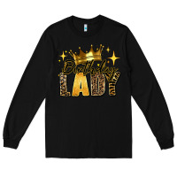 Black birthday lady Long Sleeve Tee - RanaPortraitStore