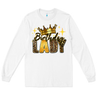 White birthday lady Long Sleeve Tee - RanaPortraitStore