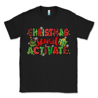 Black christmas spirit activate Classic Tee - MaliasSmallBusiness