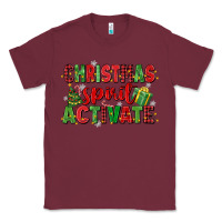 Burgundy christmas spirit activate Classic Tee - MaliasSmallBusiness