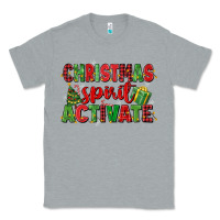 Heather Grey christmas spirit activate Classic Tee - MaliasSmallBusiness