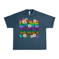 Midnight Navy Pride LGBTQ+ Love Wins Urban Heavy Tee - BundleAndBundleShop