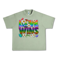 Oil Green Pride LGBTQ+ Love Wins Urban Heavy Tee - BundleAndBundleShop