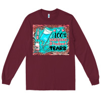 Burgundy 100 nursing student tears mousepad Long Sleeve Tee - BarkalooDesign