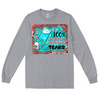 Heather Grey 100 nursing student tears mousepad Long Sleeve Tee - BarkalooDesign