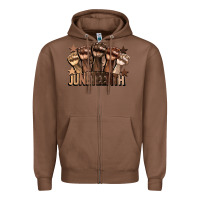 Chestnut melanin juneteenth Zipper Hoodie - CowGirlArtShop