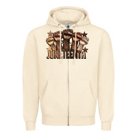 Sandshell melanin juneteenth Zipper Hoodie - CowGirlArtShop