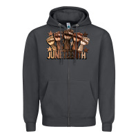 Smoke melanin juneteenth Zipper Hoodie - CowGirlArtShop