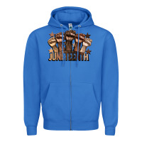 True Royal melanin juneteenth Zipper Hoodie - CowGirlArtShop