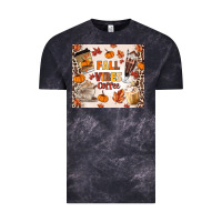 Cloud Black fall vibes coffee Vintage Tee - MaliasSmallBusiness