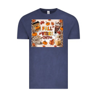 Vintage Denim fall vibes coffee Vintage Tee - MaliasSmallBusiness