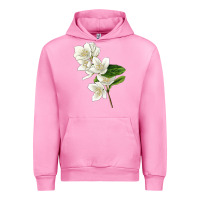 Fuchsia Pink Mock Oranges Illustrations Urban Hoodie - LillyAllenDesigns
