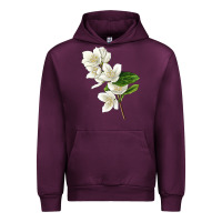 Mauve Wine Mock Oranges Illustrations Urban Hoodie - LillyAllenDesigns