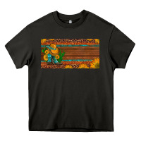Asphalt custom cowboy boots sunflowers and cactus license plate Heavy Core Tee - Artiststas