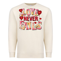 Sandshell Love never fails Premium Sweatshirt - FaDigitalArtStudio