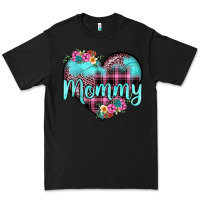 Black mommy leopard turquoise heart Premium Tee - JahusDesignShop