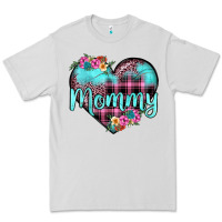 Dove Grey mommy leopard turquoise heart Premium Tee - JahusDesignShop