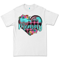 White mommy leopard turquoise heart Premium Tee - JahusDesignShop