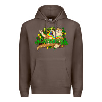 Coffee St. Patrick's Day cat Premium Hoodie - HowdyJamesFarm