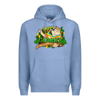 Colony Blue St. Patrick's Day cat Premium Hoodie - HowdyJamesFarm