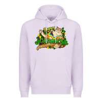 Lilac St. Patrick's Day cat Premium Hoodie - HowdyJamesFarm