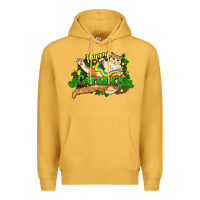 Mustard St. Patrick's Day cat Premium Hoodie - HowdyJamesFarm