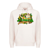 Pale Pink St. Patrick's Day cat Premium Hoodie - HowdyJamesFarm