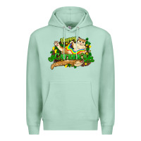 Seafoam St. Patrick's Day cat Premium Hoodie - HowdyJamesFarm