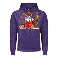 Cloud Purple cup of chocolate and cookies Vintage Hoodie - MaliasSmallBusiness