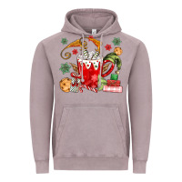 Vintage Zinc cup of chocolate and cookies Vintage Hoodie - MaliasSmallBusiness