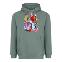 Sage Easter love Teacher Heavyweight Hoodie - OliviaCreatesArt