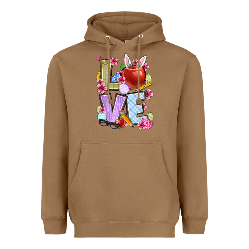 Easter Love Teacher Heavyweight Hoodie by OliviaCreatesArt | Teevron