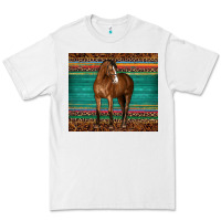 White western horse serape  leather leopard Premium Tee - BarkalooDesign