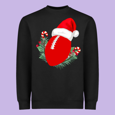 Christmas Football Heavyweight Sweatshirt Designed By Bettercallsaul
