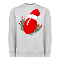 Heather Grey Christmas Football Heavyweight Sweatshirt - Bettercallsaul